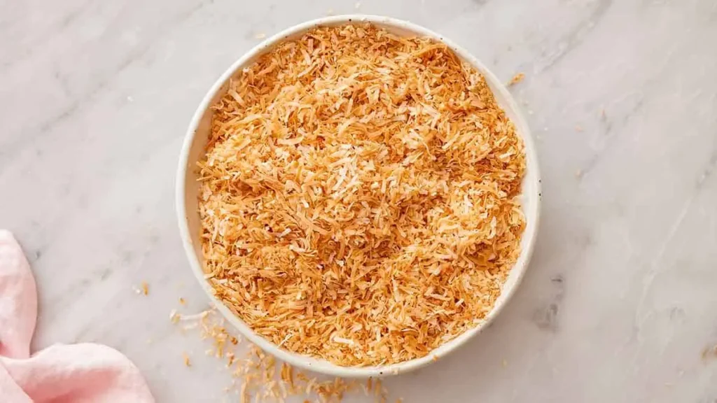 how to toast desiccated coconut