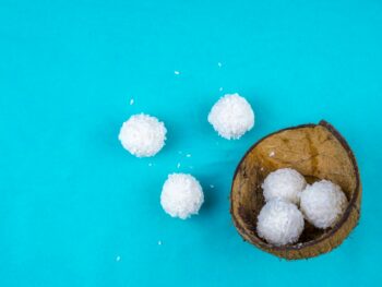 coconut flakes, farm, food, coconut